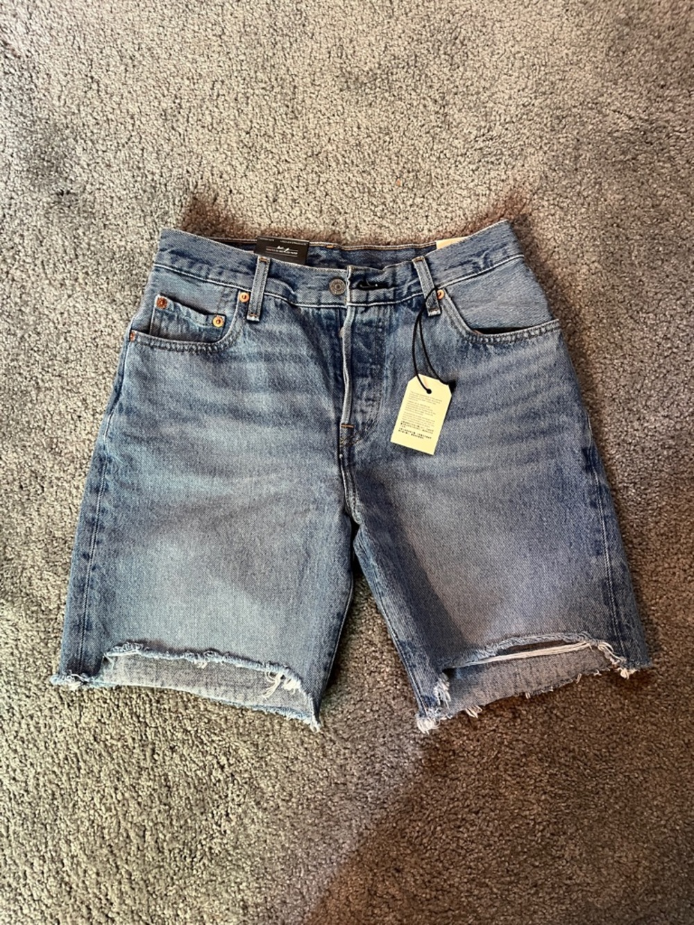 Levi's 501 90s Shorts Light Wash Denim Mid-Length Shorts
